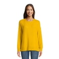 thumbnail image 1 of Time and Tru Women's Hacci Knit Pullover with Long-Sleeves, Single and 2-Pack, Sizes XS - XXL, 1 of 6