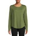 thumbnail image 1 of Time and Tru Women's Hacci T-Shirt with Long Sleeves, 1 of 5
