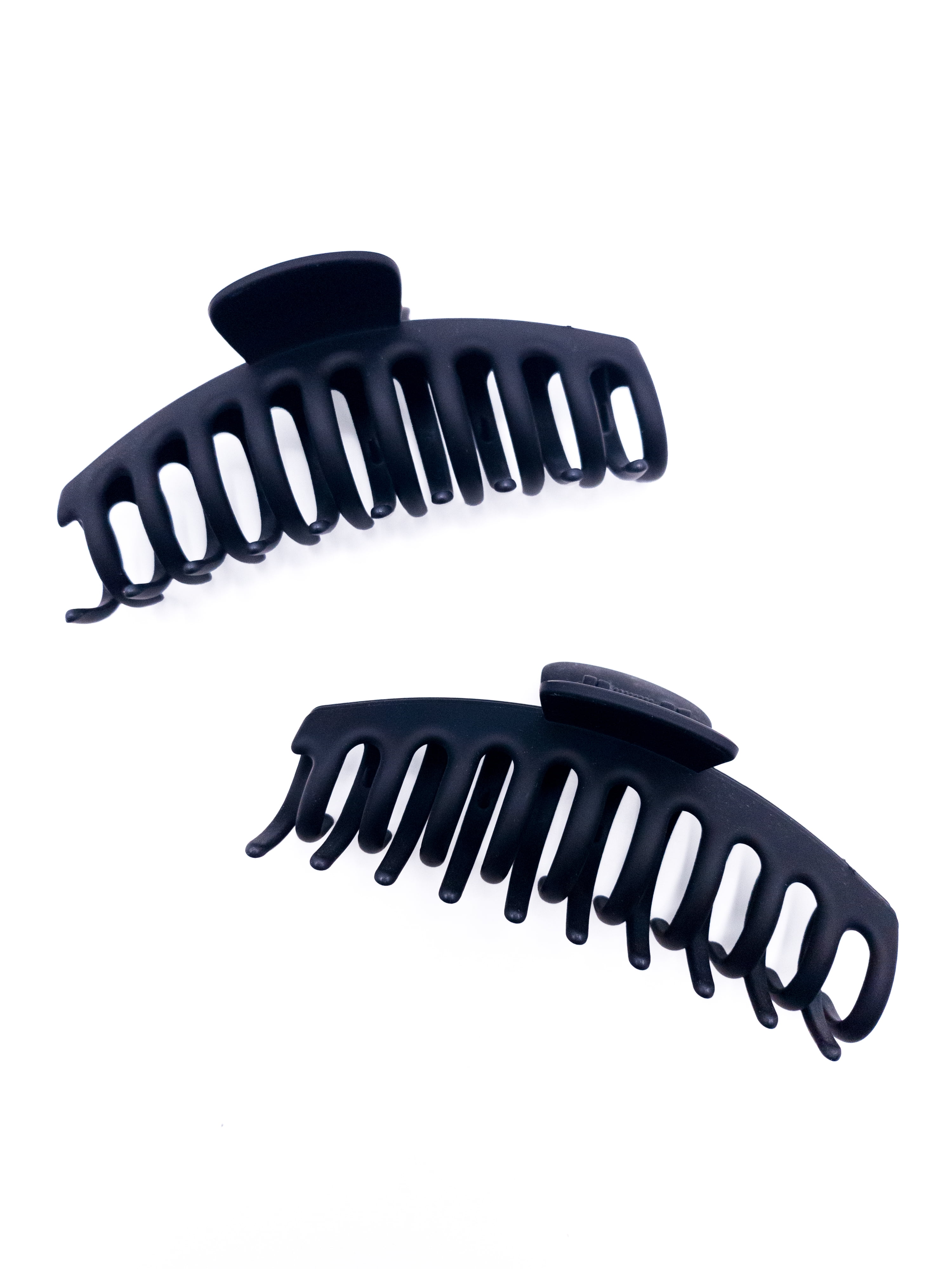 Time and Tru Women's Hair Claw Clip 2-Pack, Black