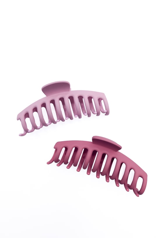 Women's Hair Claw Clip 2-Pack, Pink