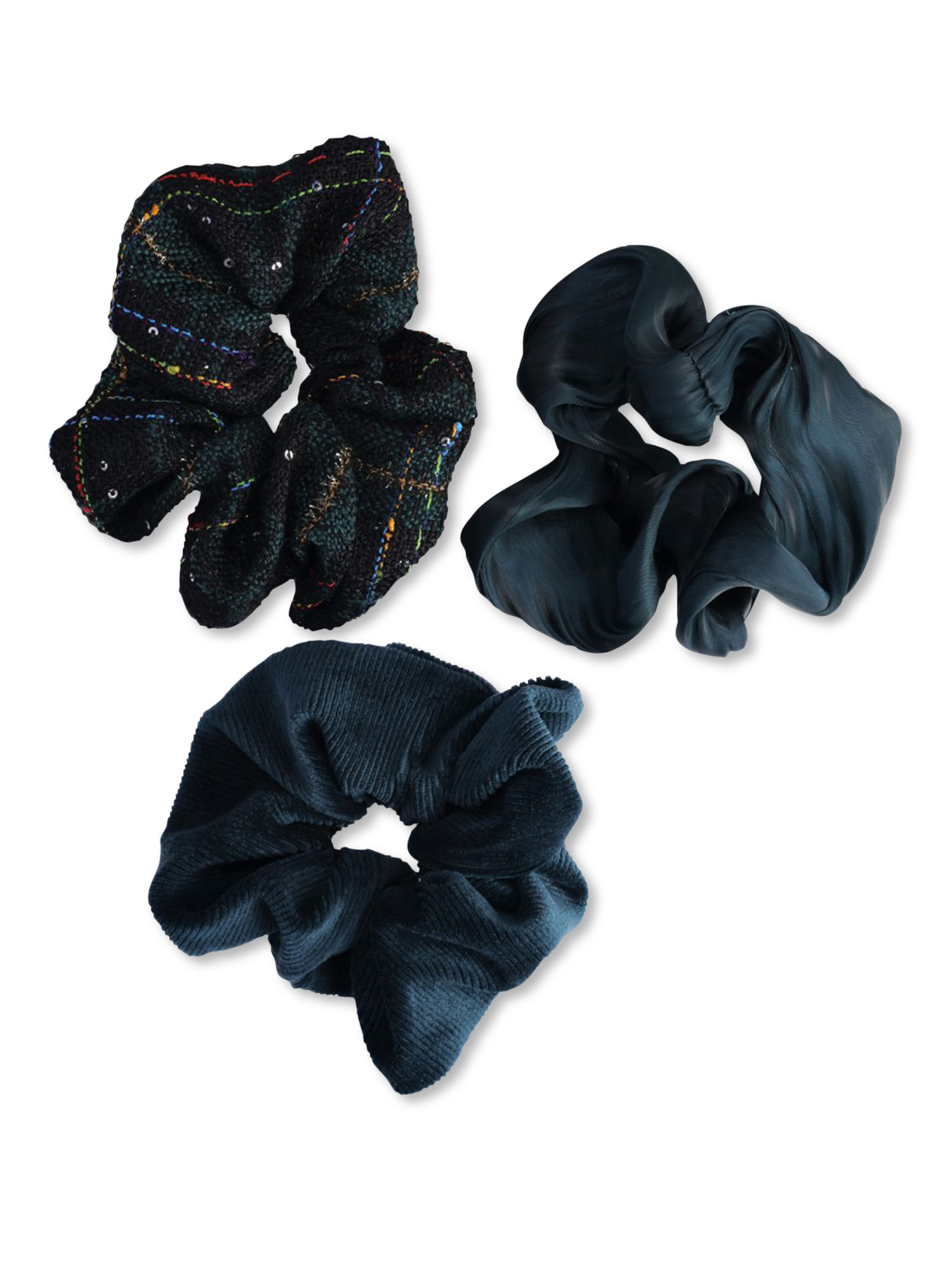 Time and Tru Women's Hair Ties, 3Pack