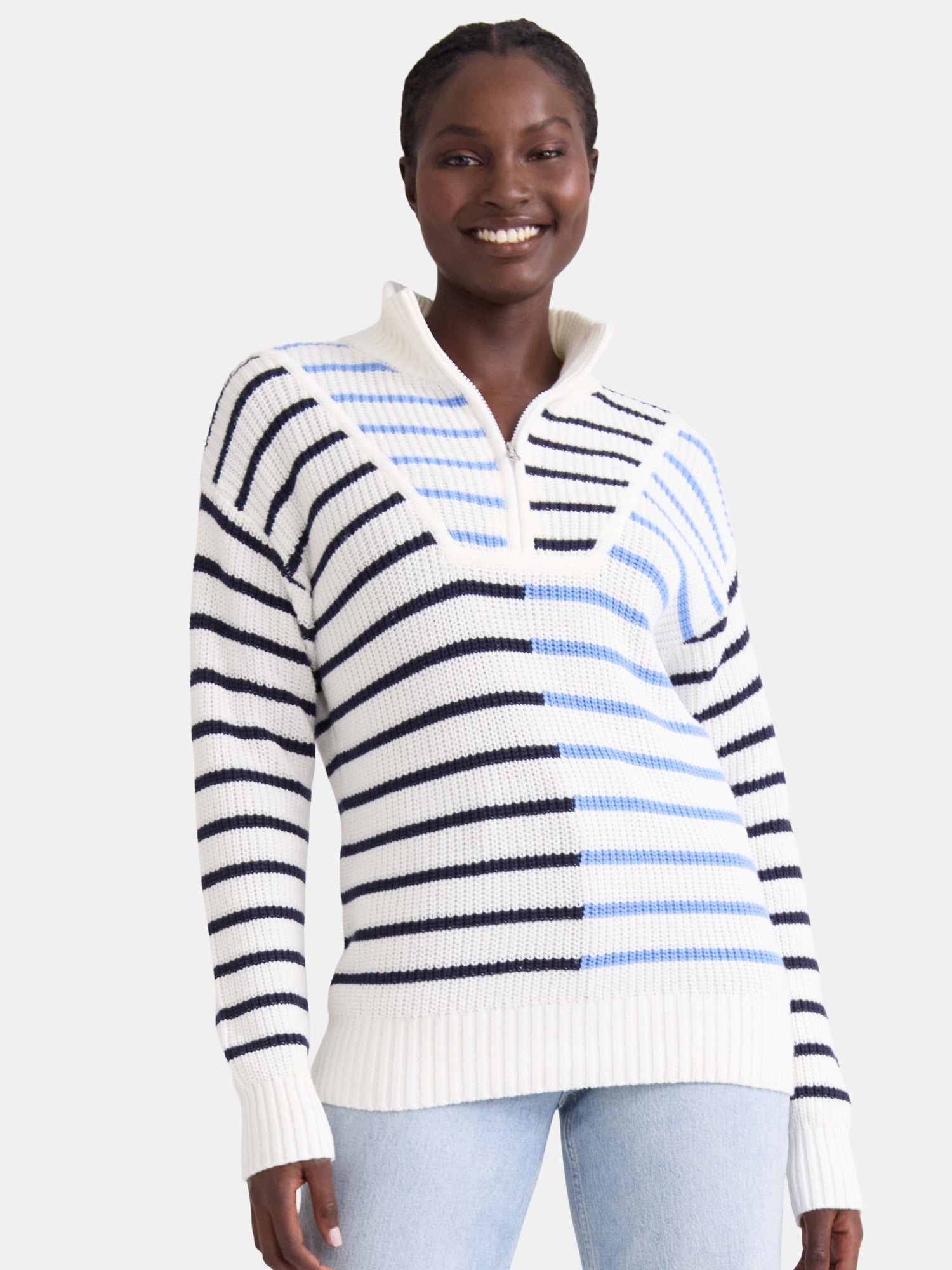 Time and Tru women's Half Zip Pullover Sweater
