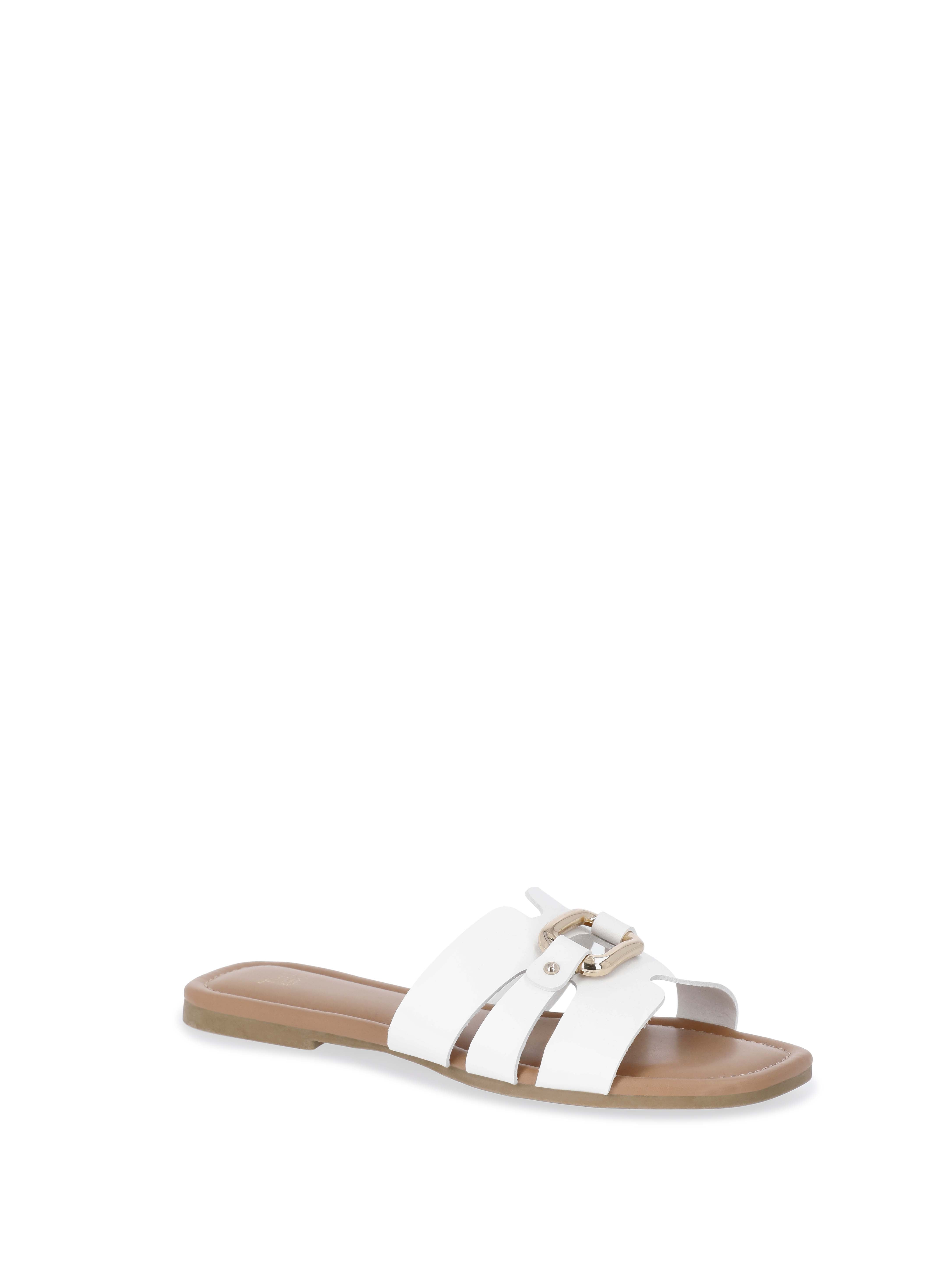 Time and Tru Women's Hardware Slide Sandals