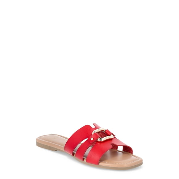 Time and Tru Women's Hardware Slide Sandal
