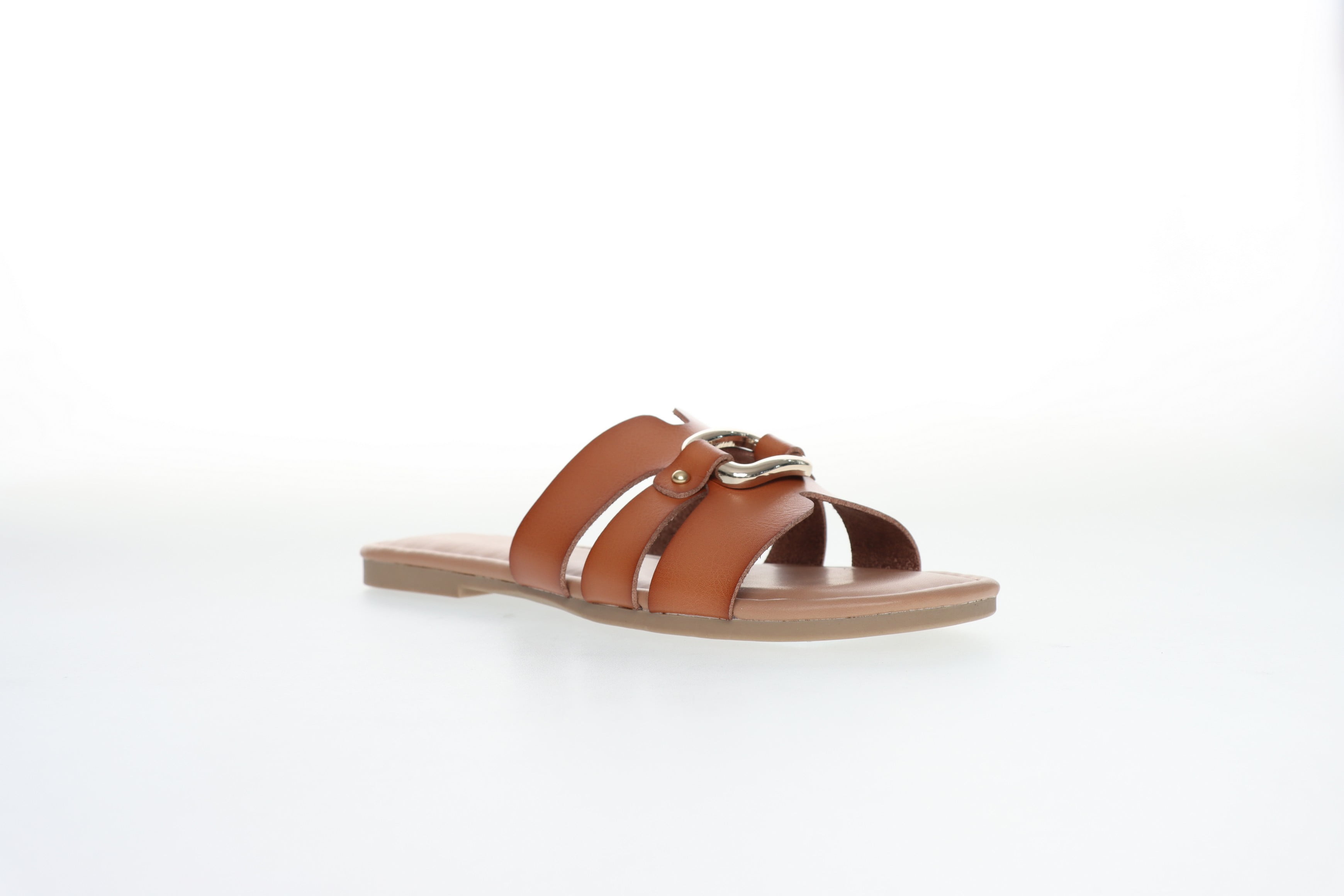 Time and Tru Women's Hardware Slide Sandals