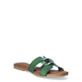 thumbnail image 1 of Time and Tru Women's Hardware Slide Sandals, 1 of 8