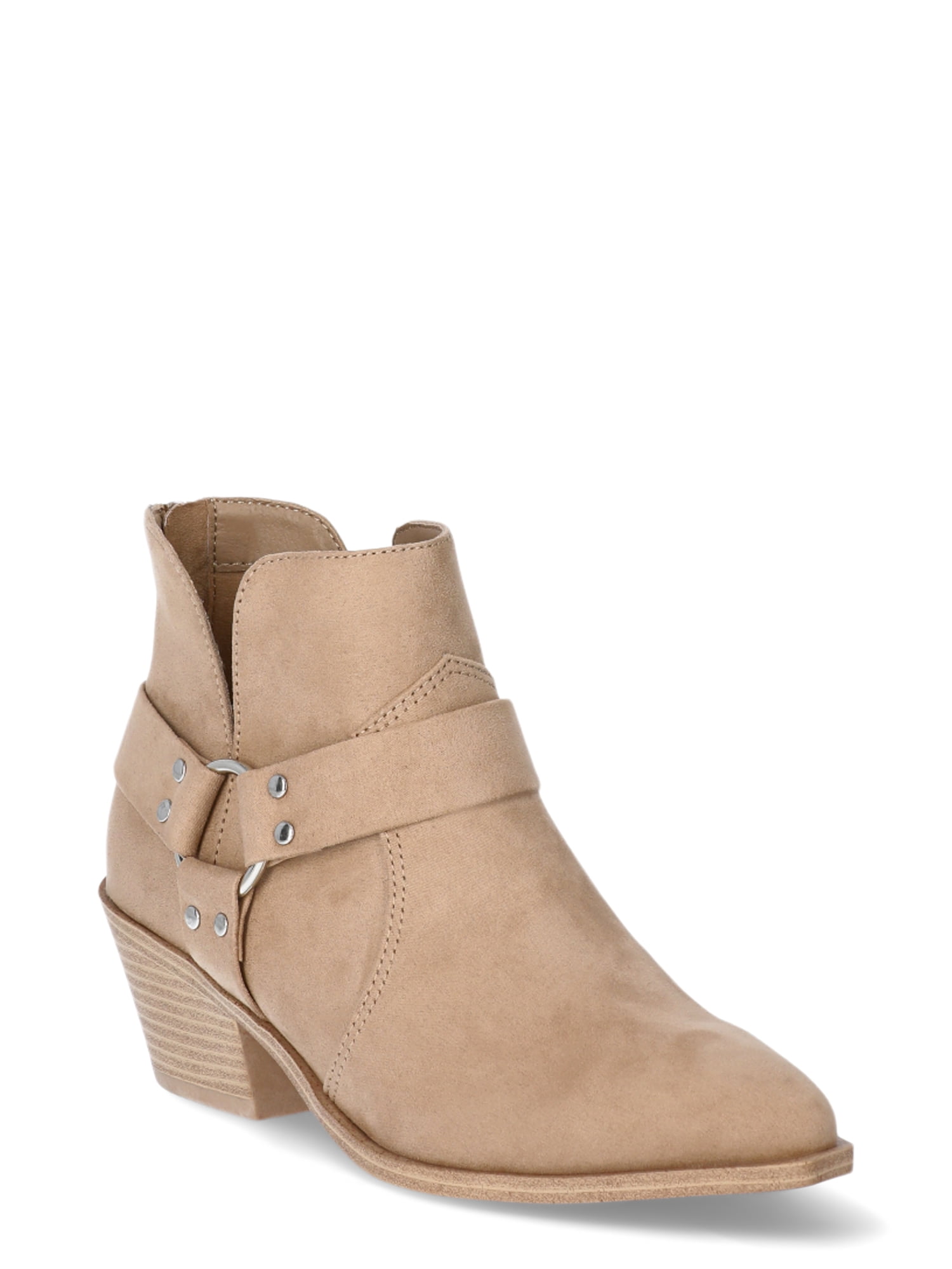 Time and Tru Women's Harness Ankle Boots, Sizes 6-11