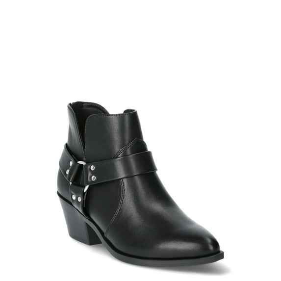 Time and Tru Women's Harness Ankle Boots, Sizes 6-11
