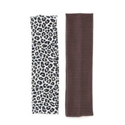 Time and Tru Women's 2-Pack Headwrap, Brown Multi