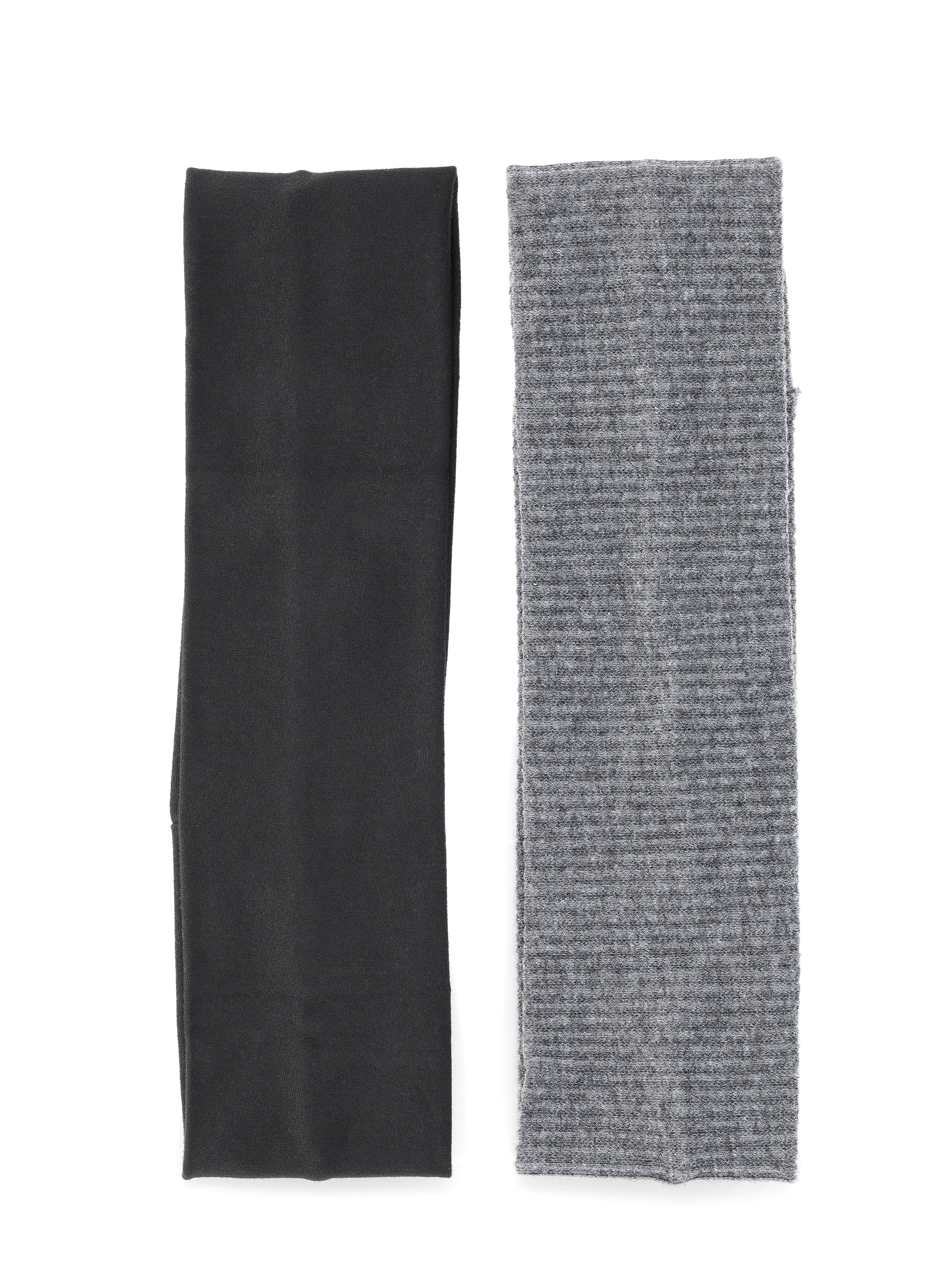 Time and Tru Women's 2-Pack Headwrap, Light Grey