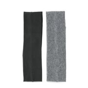 Time and Tru Women's 2-Pack Headwrap, Light Grey