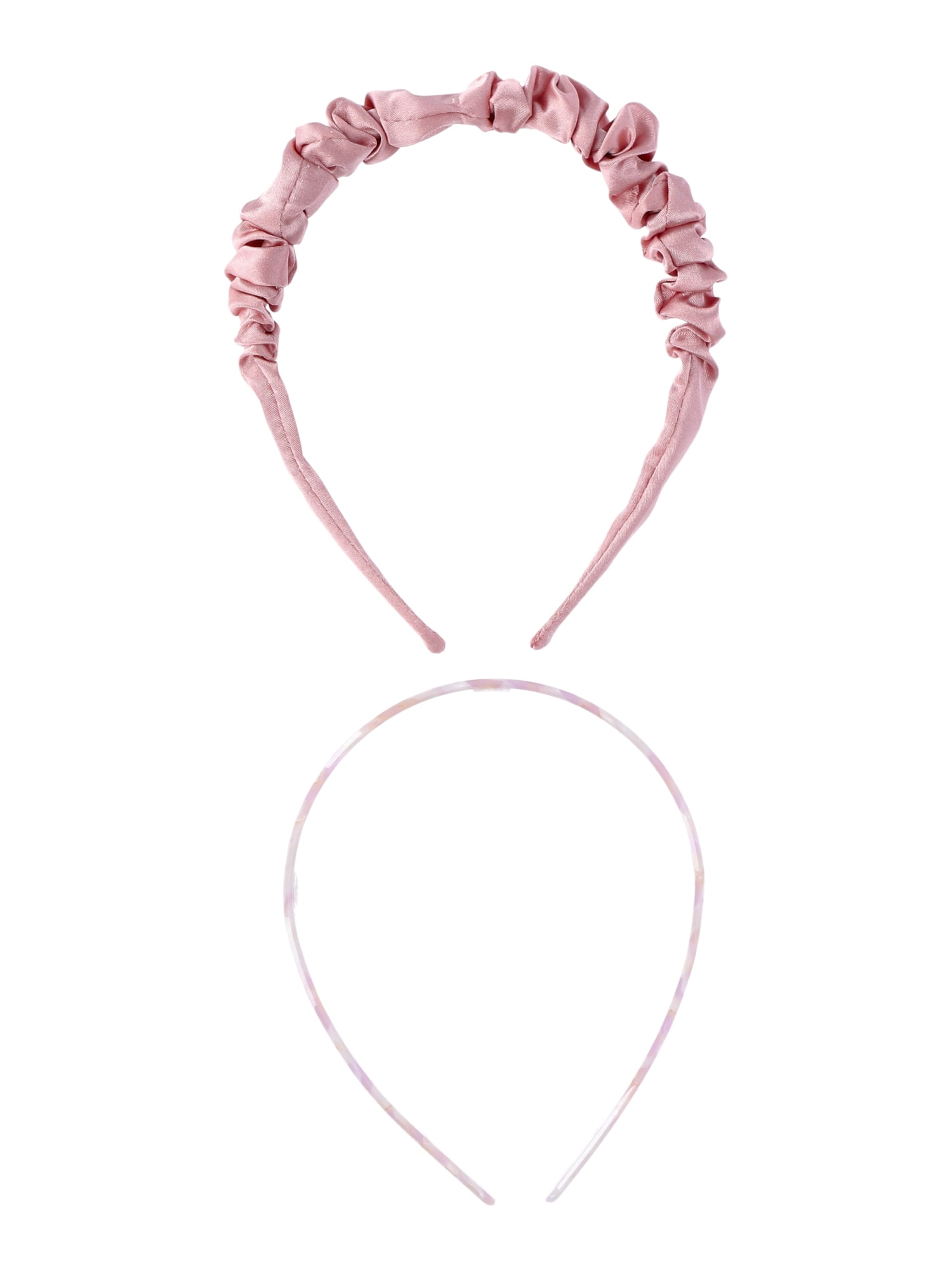 Time and Tru Women's Headband, 2 Pack, Blush