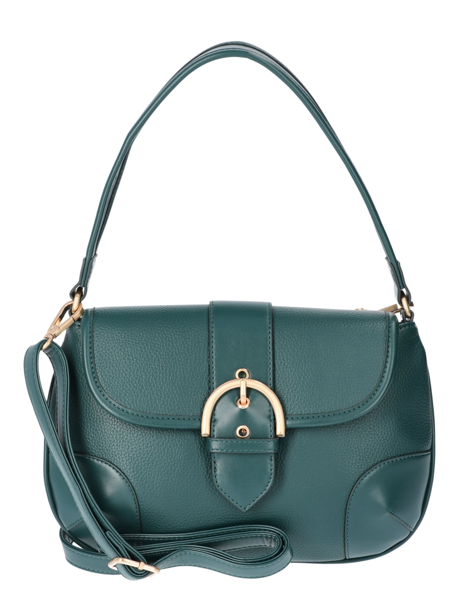 ★2023FW新作★threetimes★Ring bag medium Time and Tru Women's Heather Shoulder Buckle Bag, Green