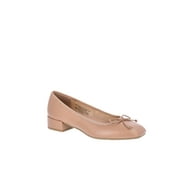 Time and Tru Womens String Bow Block Heel Ballet Shoes, Wide Width Available