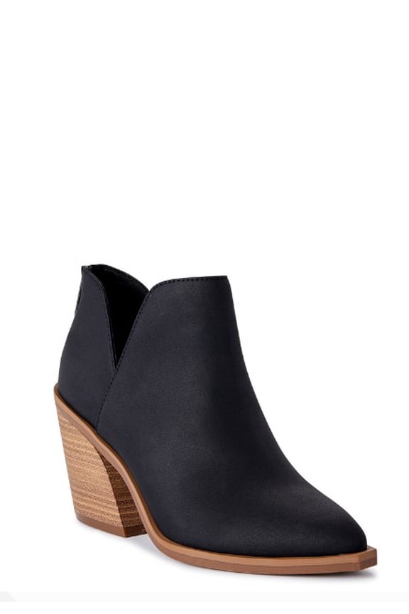Women's Heeled Cut Out Ankle Boots
