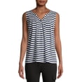 thumbnail image 1 of Time and Tru Women's Henley Tank Top, 1 of 6
