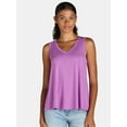 thumbnail image 1 of Time and Tru Women's Hi-Low Tank Top, Sizes S-XXXL, 1 of 5