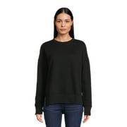 Time and Tru Women's High Low Pullover Sweatshirt, Sizes S-3XL