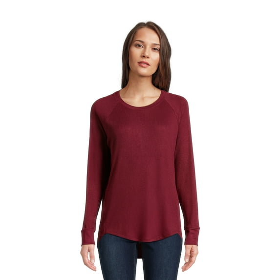 Time and Tru Women's High-Low Rib Tunic