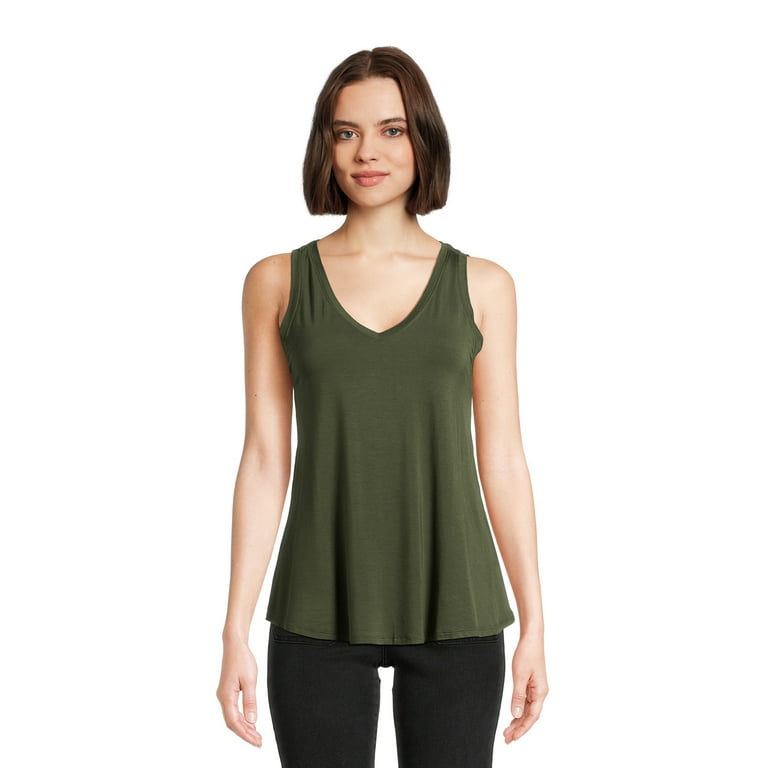 High low tank top best sale