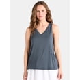 thumbnail image 1 of Time and Tru Women's High Low Tank Top, Sizes XS-XXXL, 1 of 5