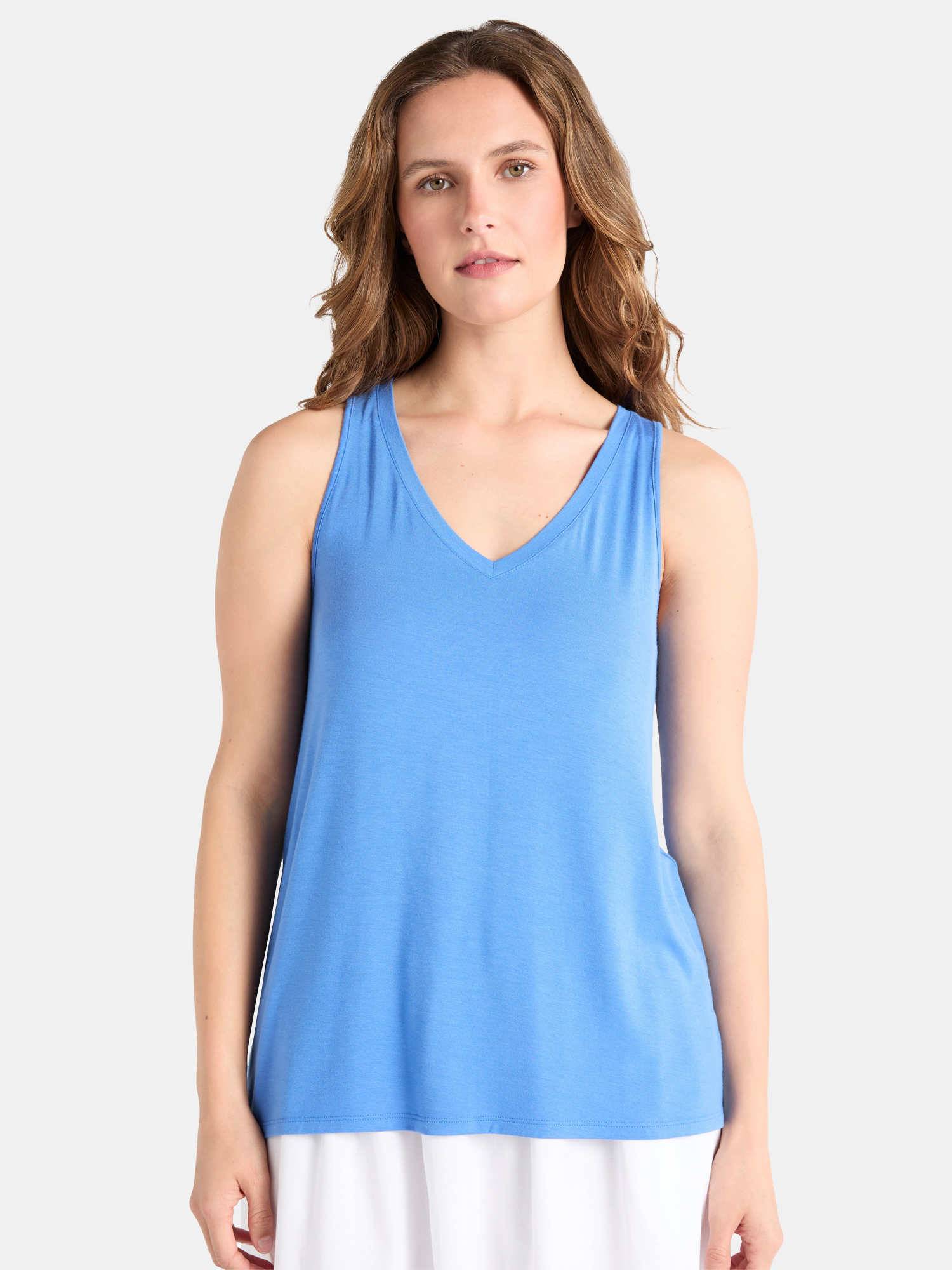 Time and Tru Women's High Low Tank Top, Sizes XS-XXXL