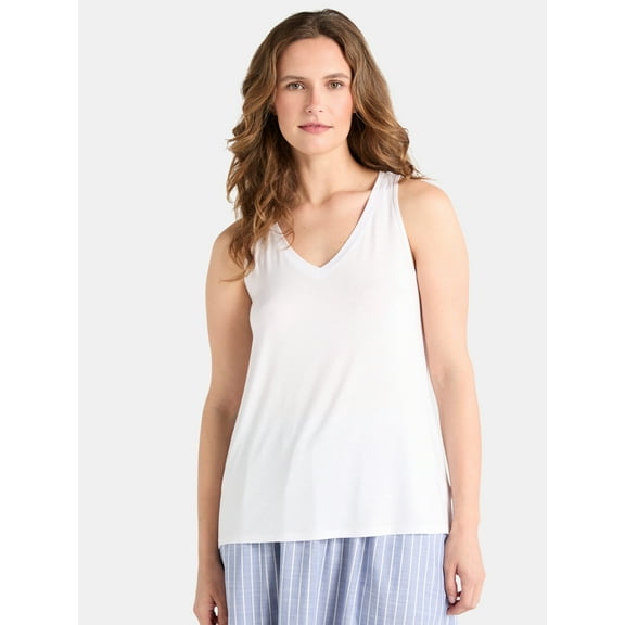 Time and Tru Women's High Low Tank Top, Sizes XS-XXXL