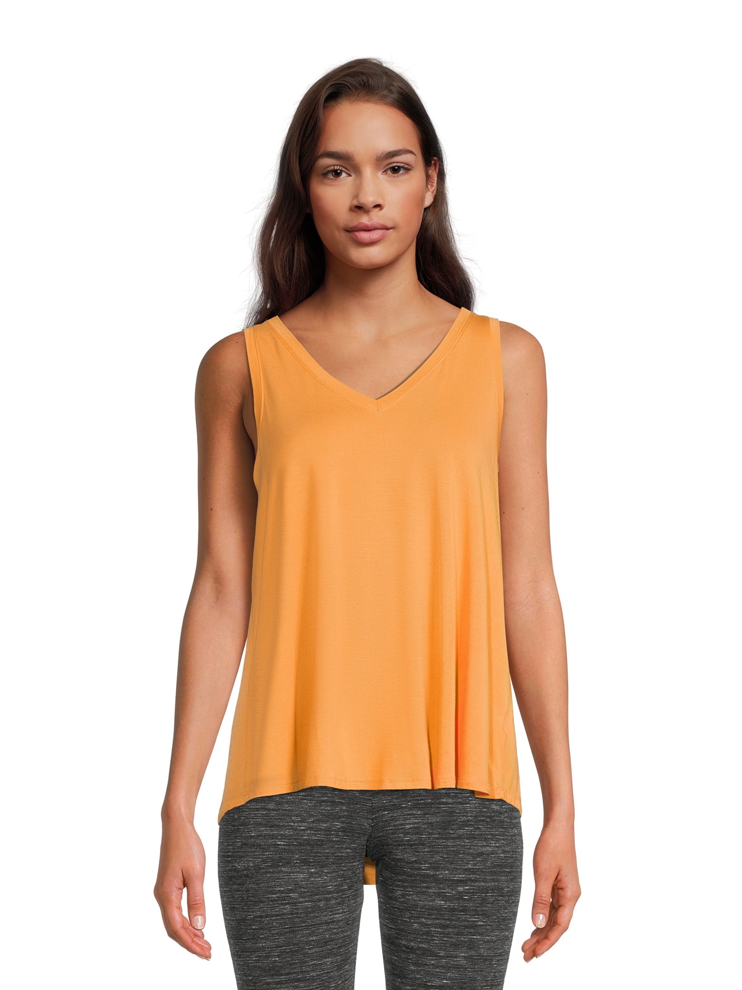 Time and Tru Women's High Low VNeck Tank Top