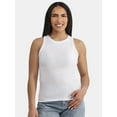 thumbnail image 1 of Time and Tru Women's High Neck Ribbed Tank Top, Sizes XS-XXXL, 1 of 5