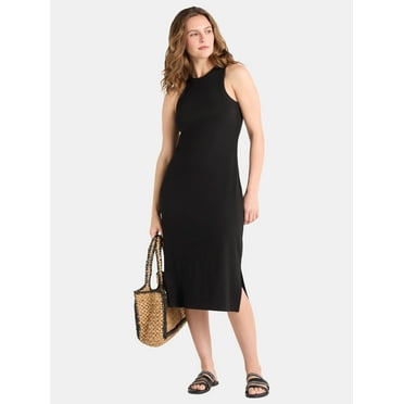 Time and Tru Women's High Neck Tank Dress, XS-XXXL