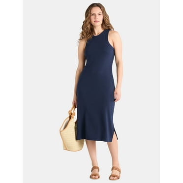 Time and Tru Women's High Neck Tank Dress, XS-XXXL