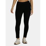 Time and Tru Women's High-Rise Ankle Knit Leggings, Available in 1, 2, and 3-Packs, 27" Inseam, Sizes S-XXXL