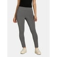 thumbnail image 1 of Time and Tru Women's High-Rise Ankle Knit Leggings, Available in 1, 2, and 3-Packs, 27" Inseam, Sizes S-XXXL, 1 of 4