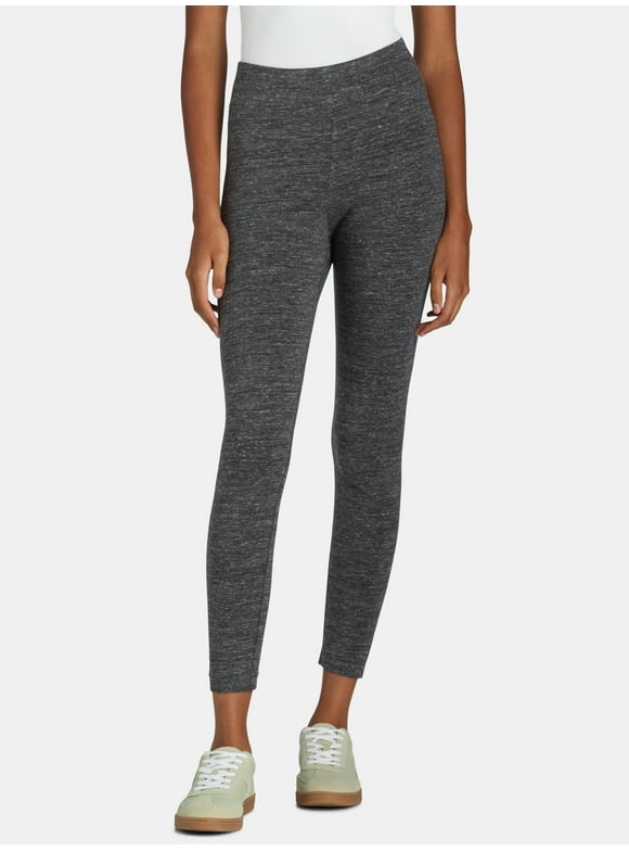 Women's High-Rise Ankle Knit Leggings, Available in 1, 2, and 3-Packs, 27" Inseam, Sizes S-XXXL