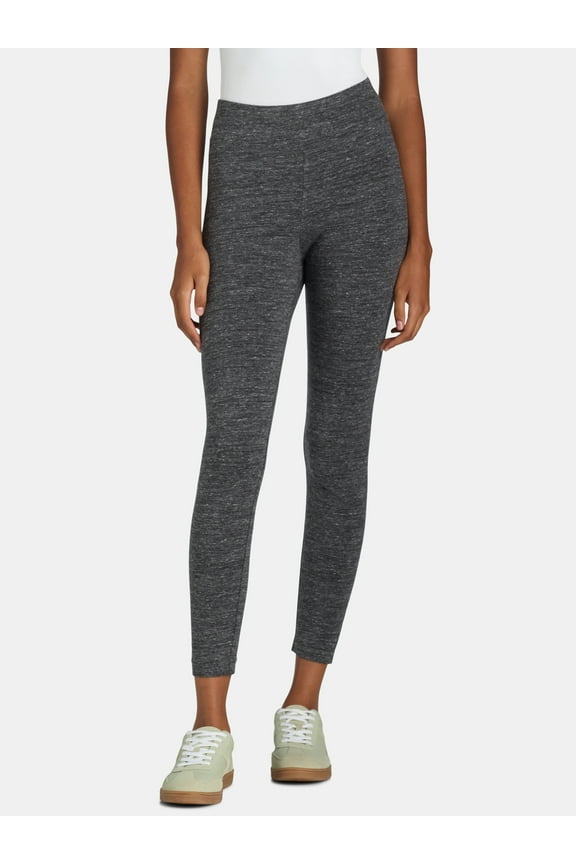Women's High-Rise Ankle Knit Leggings, Available in 1, 2, and 3-Packs, 27" Inseam, Sizes S-XXXL