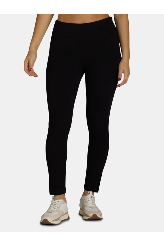 Women's High-Rise Ankle Knit Leggings, Available in 1, 2, and 3-Packs, 27" Inseam, Sizes S-XXXL