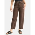 thumbnail image 1 of Time and Tru Women's High Rise Barrel Jeans, 26.5" Inseam, Sizes 0-20, 1 of 5