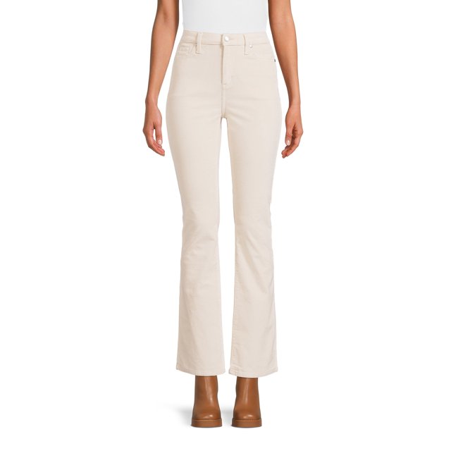 Issue Twelve Women's High Rise Bootcut Wool Trousers Brown Size 8