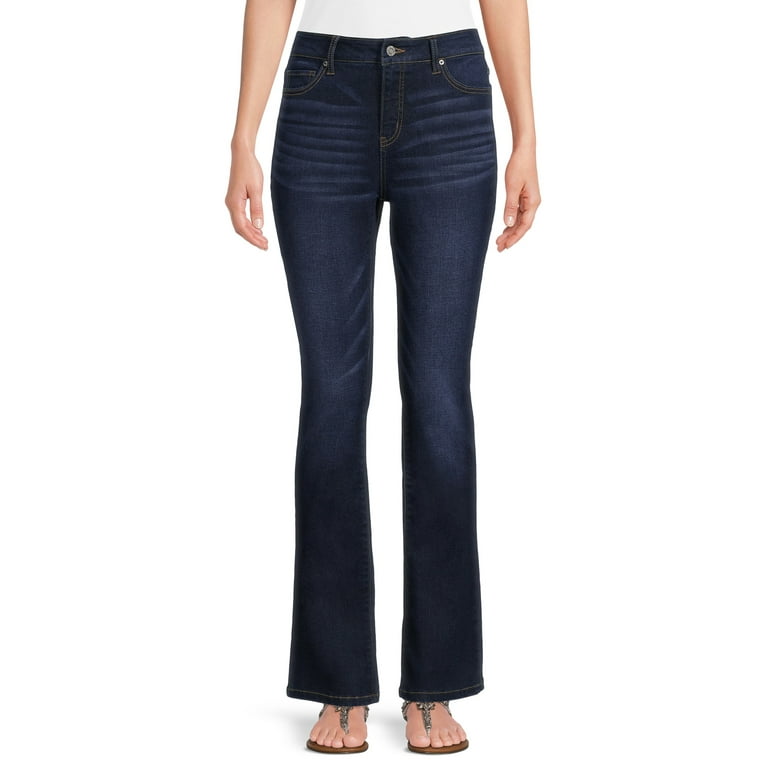 Time and Tru Women's High Rise Bootcut Jeans