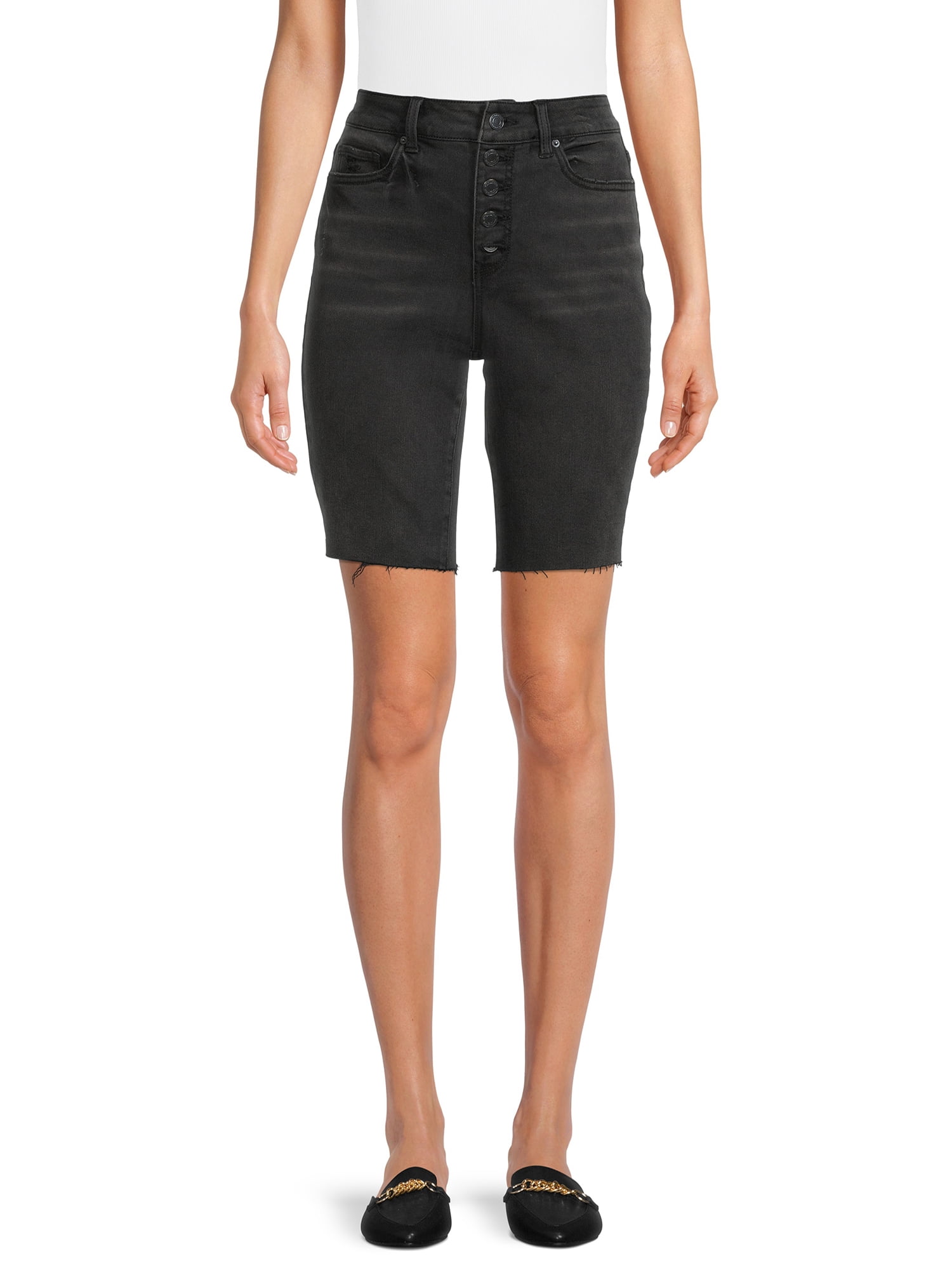 Time and tru bermuda shorts mid hotsell rise stretch