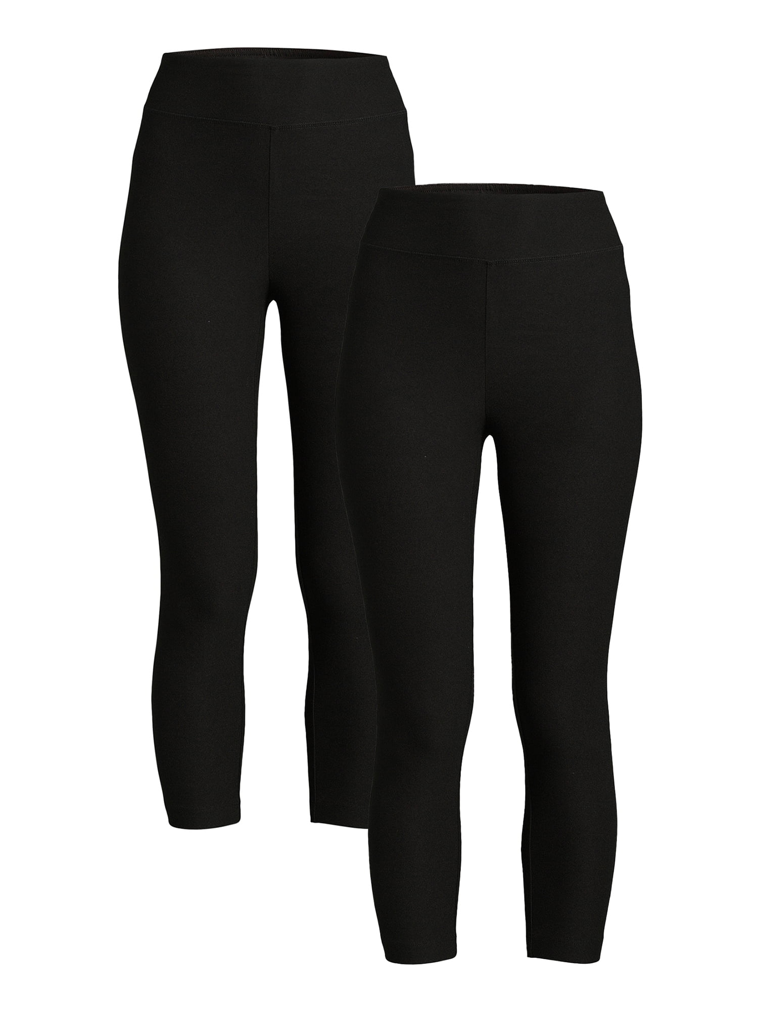 Time and Tru Women s High Rise Capri Leggings 2 Pack Sizes XS XXL
