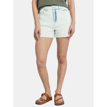 Time and Tru Women's High Rise Carpenter Shorts, 4"Inseam, Sizes 2-20