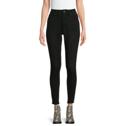 Women's High Rise Curvy Skinny Jeans, Available in Regular and Short Inseams, Sizes 0-22