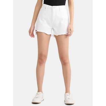 Time and Tru Women's High Rise Denim Short, 4" Inseam, Sizes 2-20