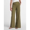 thumbnail image 1 of Time and Tru Women's High Rise Draped Utility Jeans, 30" Inseam, Sizes XS-XXXL, 1 of 6