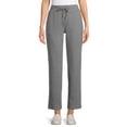 thumbnail image 1 of Time and Tru Women's High Rise Drawstring Waist 30" inseam Knit Pants, 1 of 6