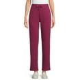 thumbnail image 1 of Time and Tru Women's High Rise Drawstring Waist 30" inseam Knit Pants, 1 of 6