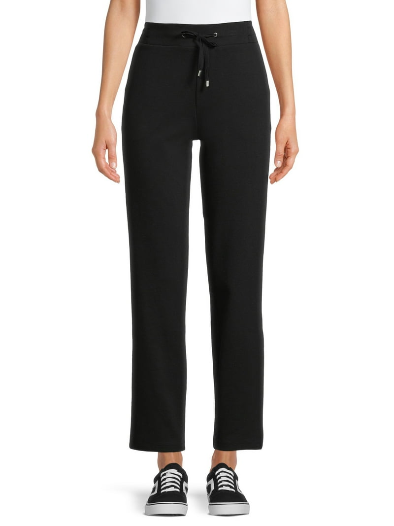 Time and Tru Drawstring Waist Knit Pants - Walmart.com