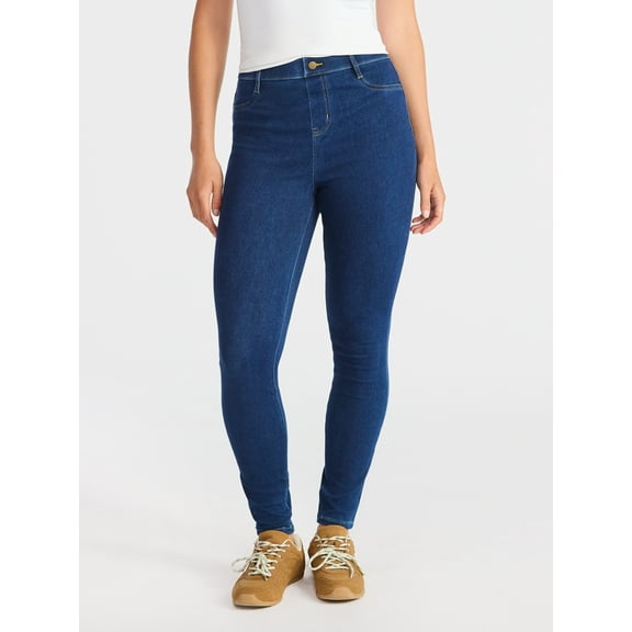 Time and Tru Women's High Rise Jeggings, 29" Inseam, Sizes XS-XXXL