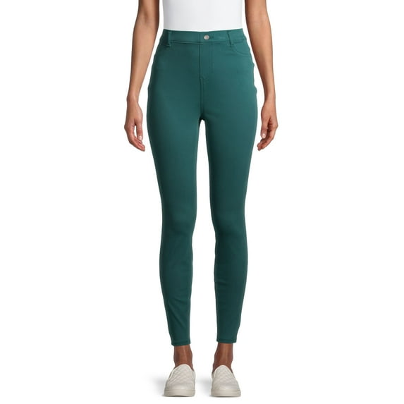 Time and Tru Women's High Rise Jeggings, Sizes XS-XXL